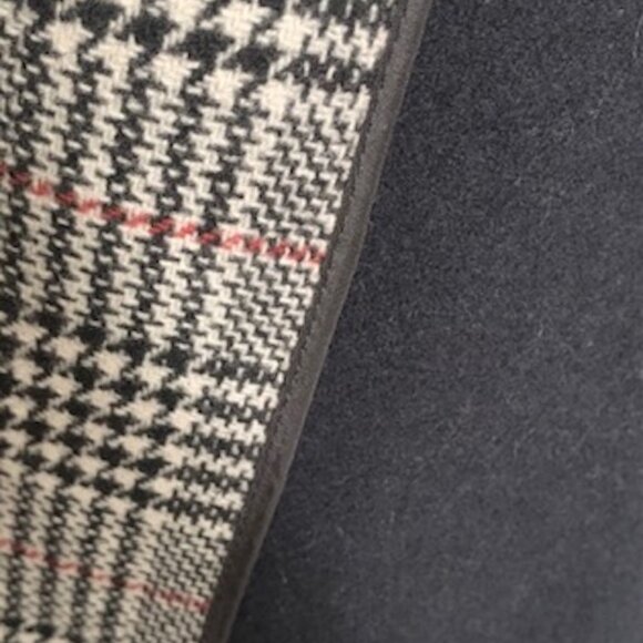 Very warm, long Prince of Wales style coat by Maje, size T1 (36) | US size 4 - Picture 3 of 5